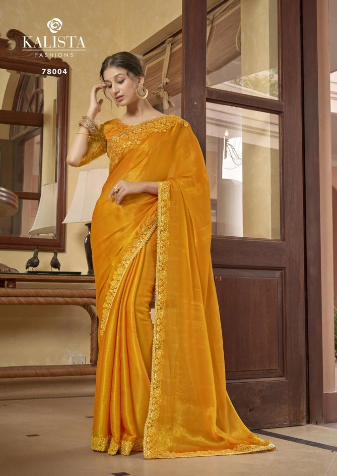 Aarzoo By Kalista Chiffon Party Wear Sarees
